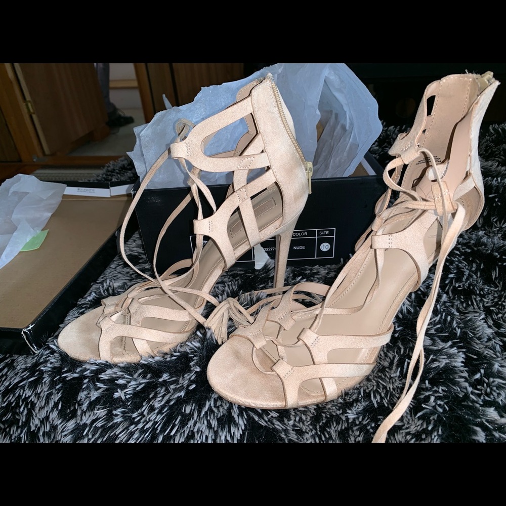 Nude Strap Heels